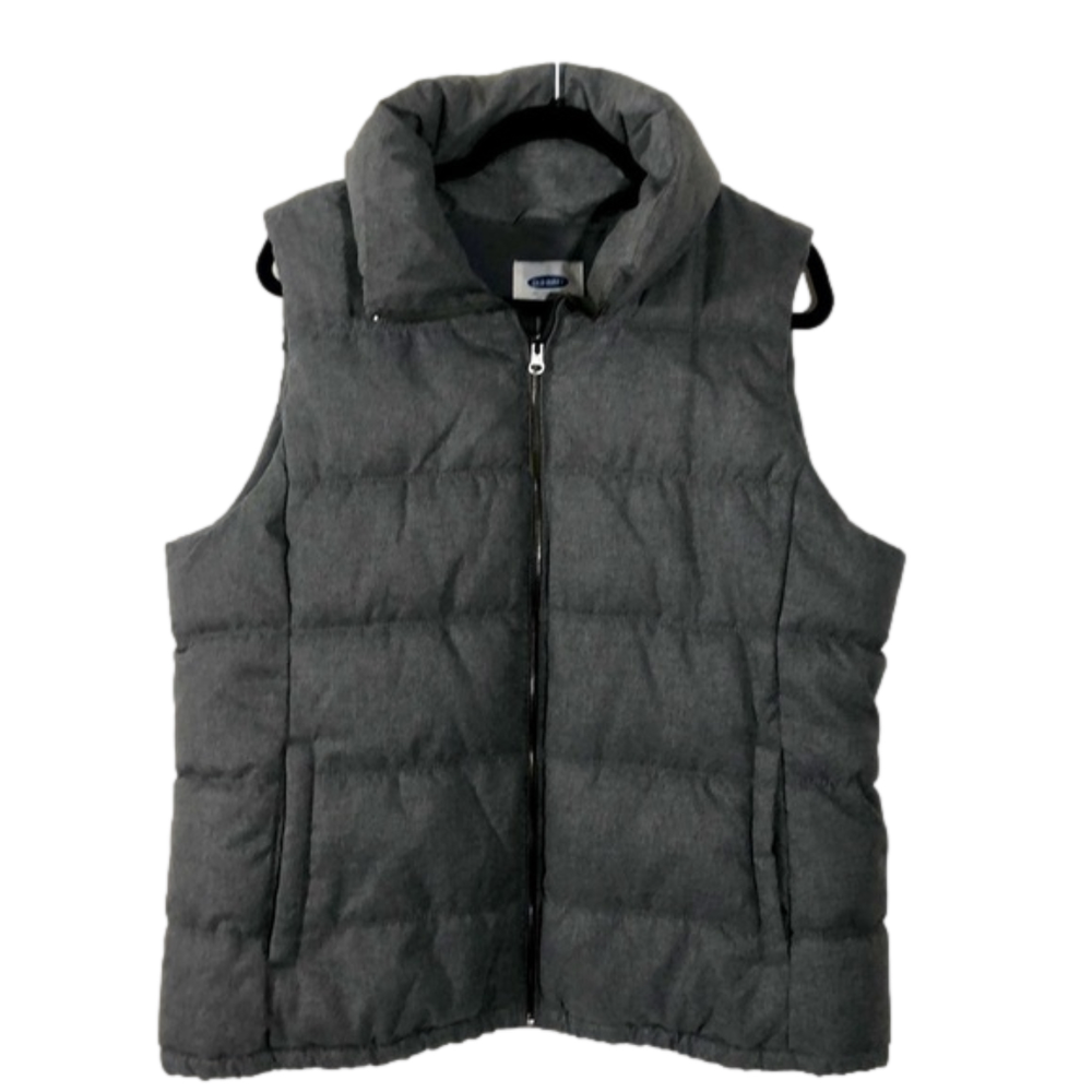 Old Navy Puffer Vest, Gray, Size XLT